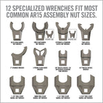 Master-Fit 13-Piece AR15 Crowfoot Wrench Set