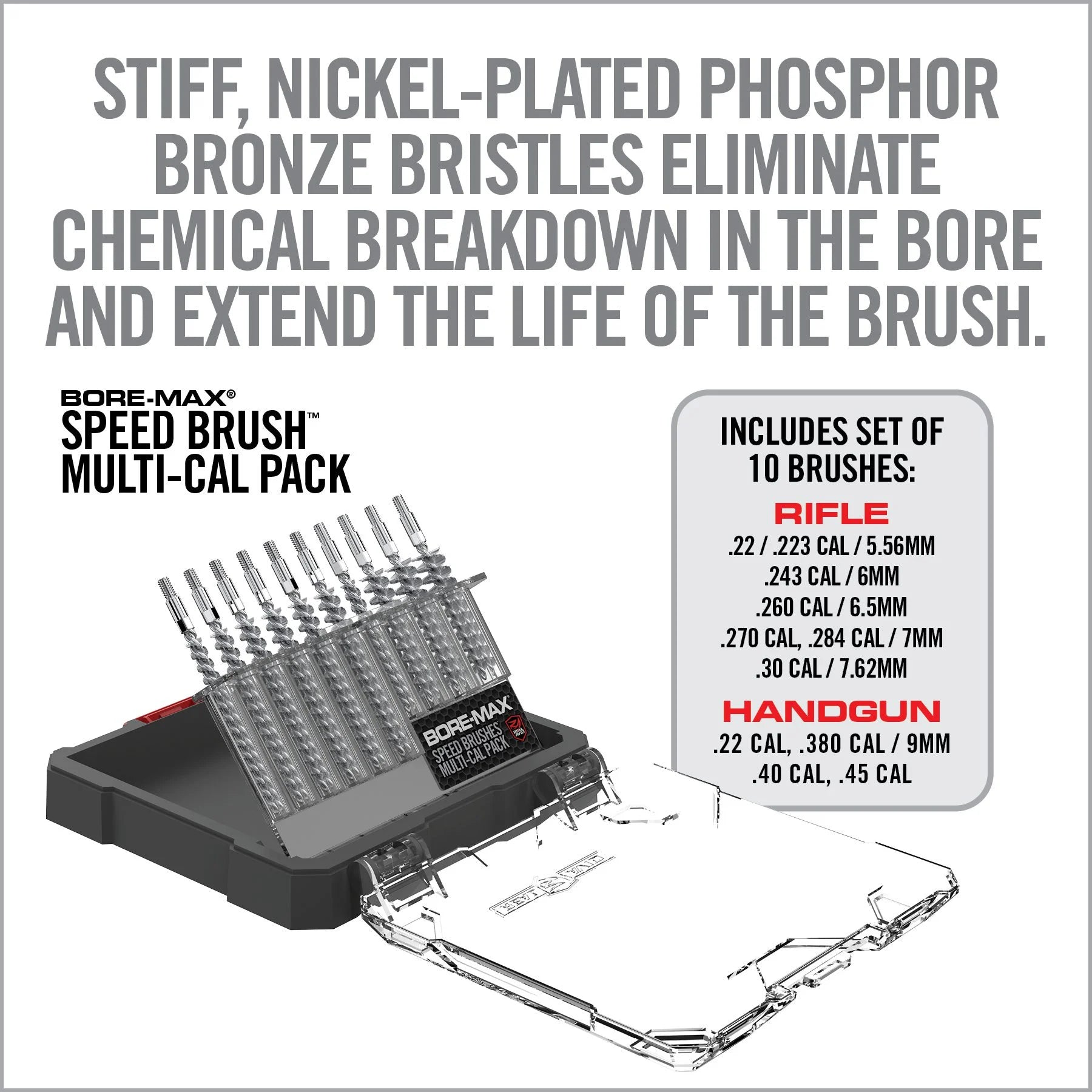 Brosses rapides Bore-Max Multi-Cal Pack