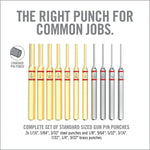 Accu-Punch® 11-Piece Standard Brass & Steel Pin Punch Set