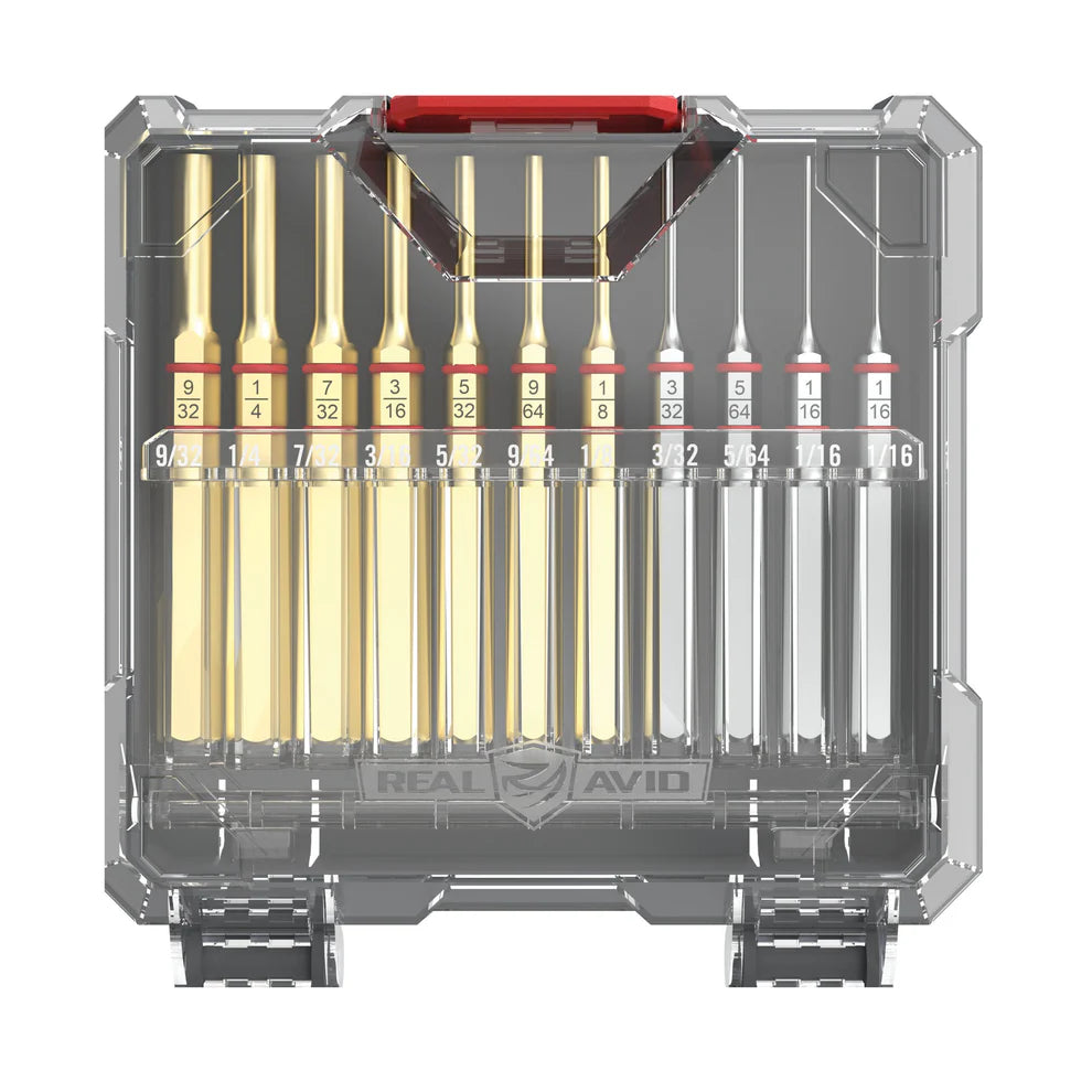 Jeu de chasse-goupilles Accu-Punch® 11 pièces en laiton et acier standard