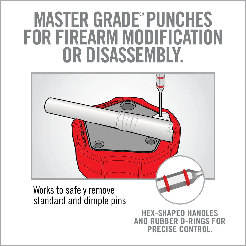 Marteau de maître d'armurier et kit de 11 chasse-goupilles standard Accu-Punch