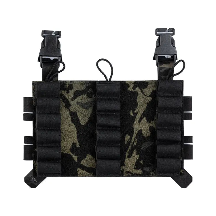 Plaque Velcro découpée au laser avec porte-cartouches de fusil amovibles