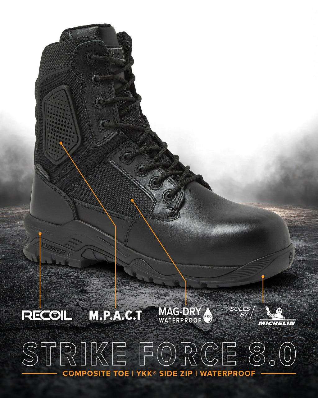 Bottes STRIKE FORCE 8" SZ WP CT