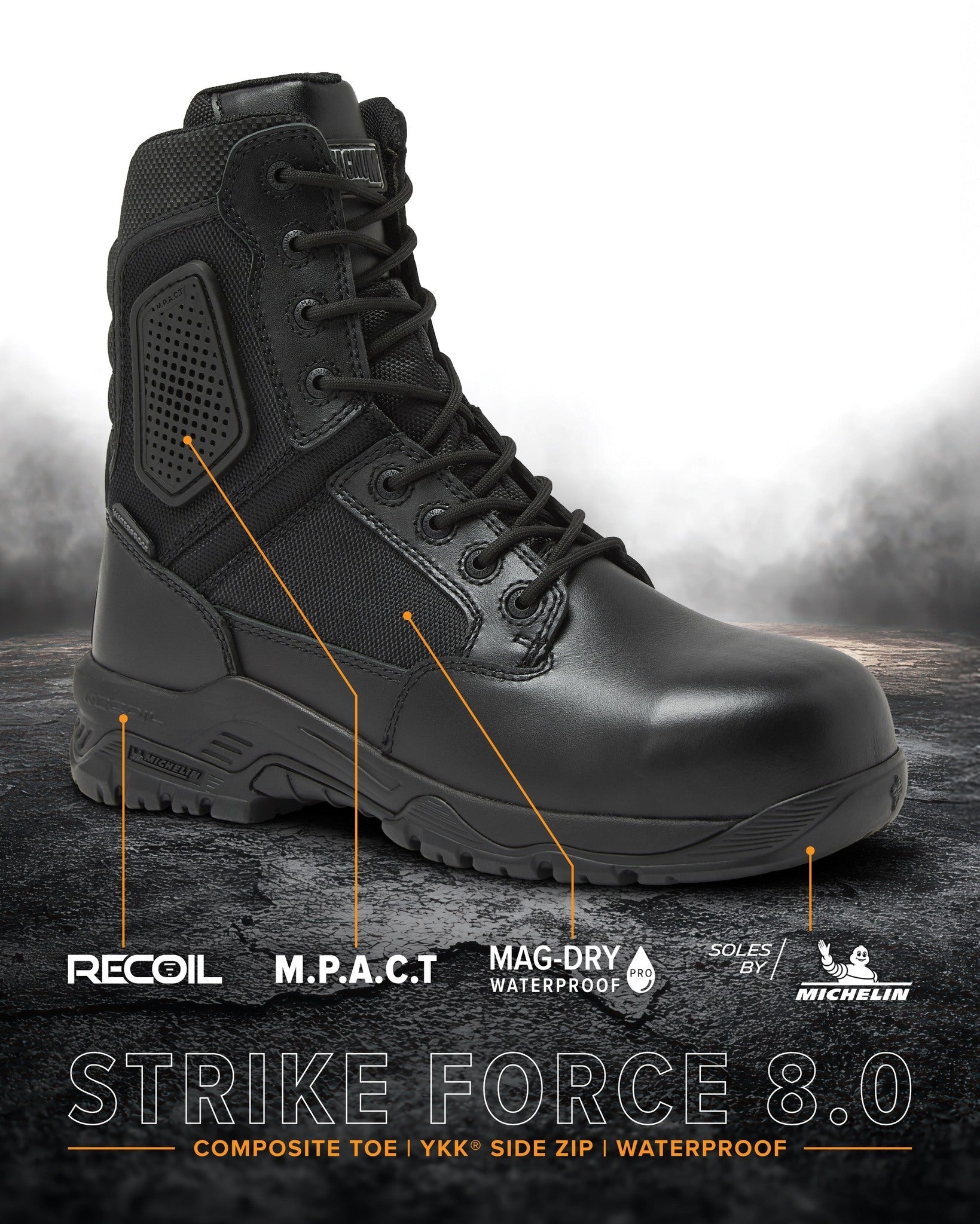Bottes STRIKE FORCE 8" SZ WP CT