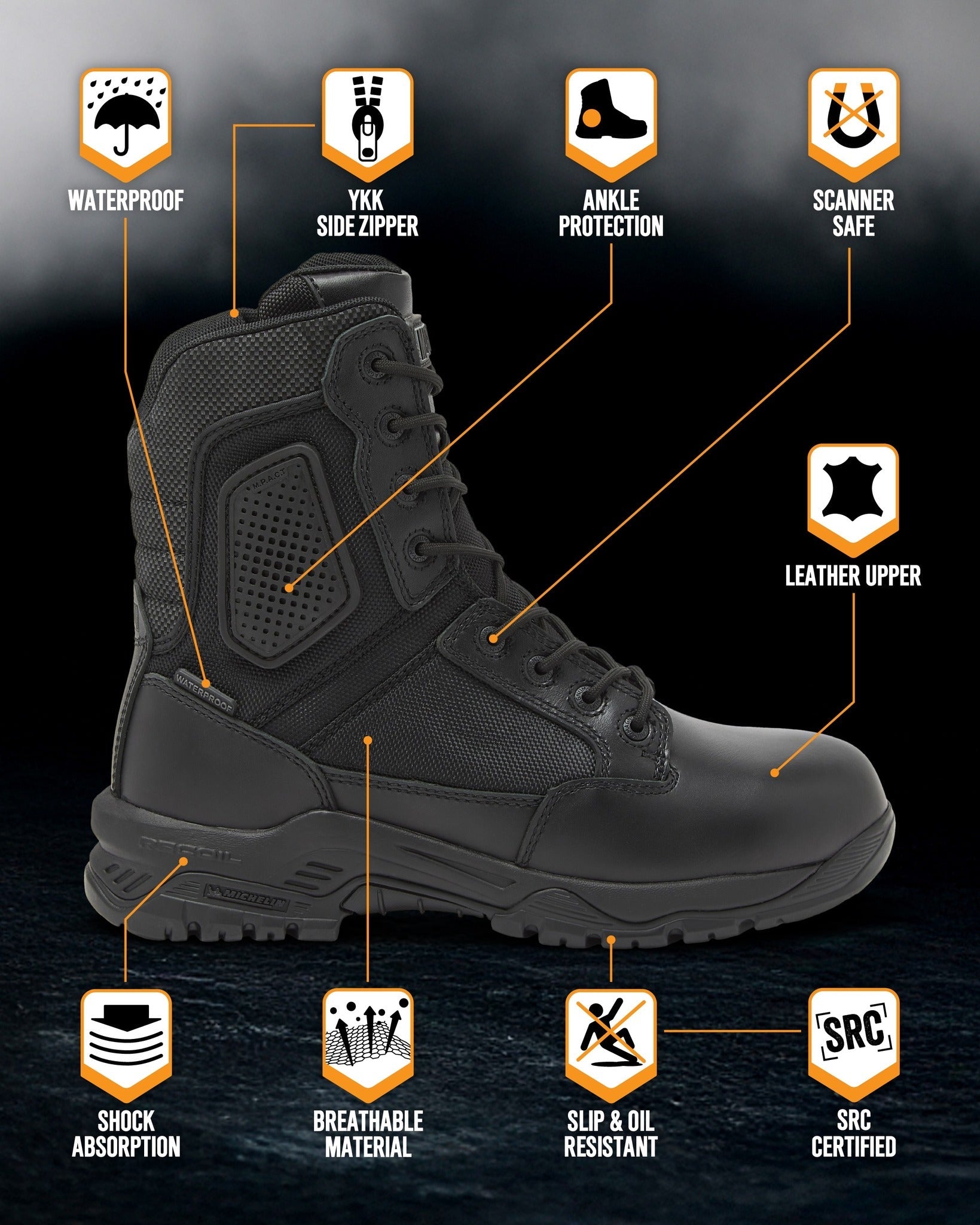 Bottes STRIKE FORCE 8" SZ WP